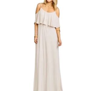 Show Me Your Mumu Caitlin Ruffle Maxi Dress Size XS